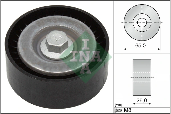 Deflection/Guide Pulley, V-ribbed belt